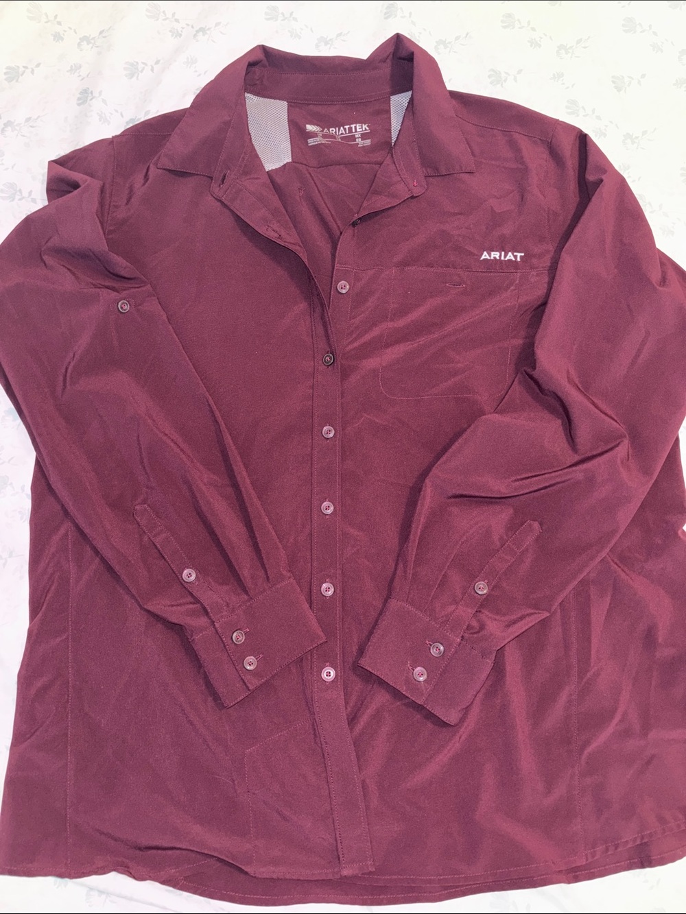 Ariat Burgundy Long-Sleeve Button-Down Shirt